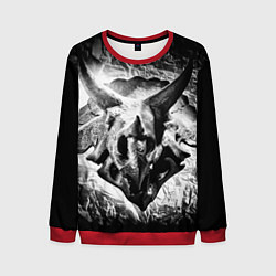 Свитшот мужской Трицератопс Динозавр, цвет: 3D-красный