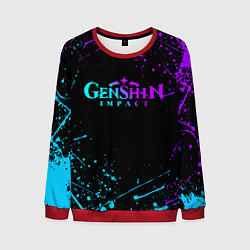 Мужской свитшот GENSHIN IMPACT NEON LOGO