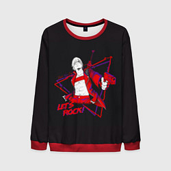 Свитшот мужской Lets Rock DMC, цвет: 3D-красный
