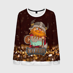 Мужской свитшот Valheim мультяшный викинг