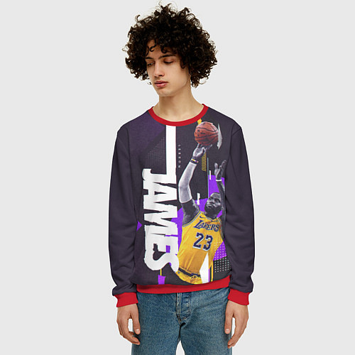 Мужской свитшот Леброн / 3D-Красный – фото 3