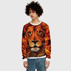 Свитшот мужской LION, цвет: 3D-белый — фото 2