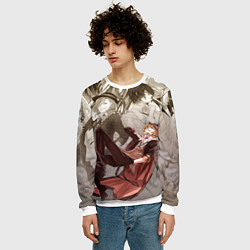 Свитшот мужской Чуя Накахара, цвет: 3D-белый — фото 2