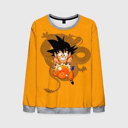 Свитшот мужской Kid Goku, цвет: 3D-меланж