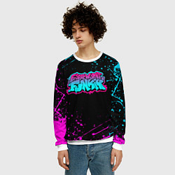Свитшот мужской FRIDAY NIGHT FUNKIN NEON, цвет: 3D-белый — фото 2