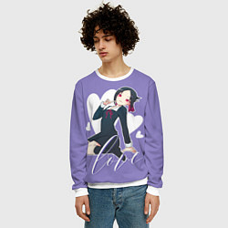 Свитшот мужской Love Kaguya Shinomiya, цвет: 3D-белый — фото 2