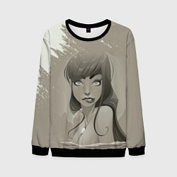 Свитшот мужской Красивая русалка Beautiful mermaid, цвет: 3D-черный