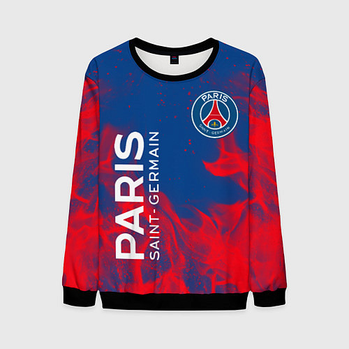 Мужской свитшот ФК ПСЖ PARIS SAINT GERMAIN / 3D-Черный – фото 1