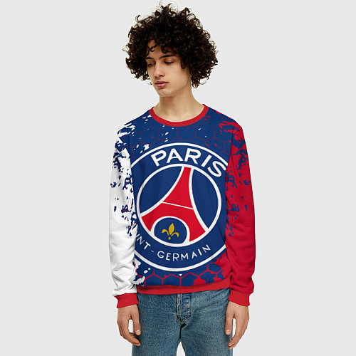 Мужской свитшот ФК ПСЖ FC PSG PARIS SG / 3D-Красный – фото 3