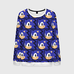 Свитшот мужской Sonic pattern, цвет: 3D-белый