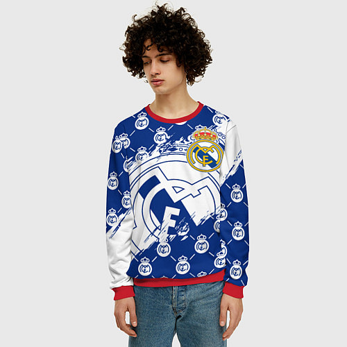 Мужской свитшот REAL MADRID РЕАЛ МАДРИД / 3D-Красный – фото 3