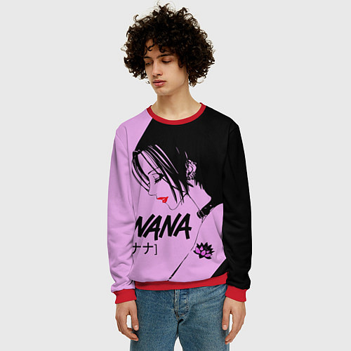 Мужской свитшот Нана аниме / 3D-Красный – фото 3