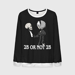 Свитшот мужской 2B OR NOT 2B, цвет: 3D-белый