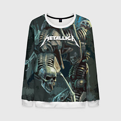 Свитшот мужской Metallica Metal Skull, цвет: 3D-белый