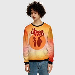 Свитшот мужской It Takes Two, цвет: 3D-черный — фото 2