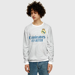 Свитшот мужской Реал Мадрид форма 20212022, цвет: 3D-белый — фото 2