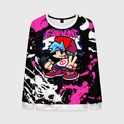 Свитшот мужской Boyfriend, цвет: 3D-белый