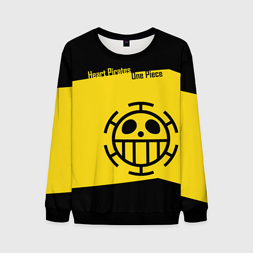 Мужской свитшот Пираты Сердца One Piece / 3D-Черный – фото 1