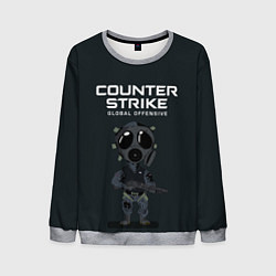 Свитшот мужской CS GO COUNTER TERRORIS Z, цвет: 3D-меланж