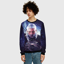 Свитшот мужской THE WITCHER GERALT OF RIVIA, цвет: 3D-черный — фото 2