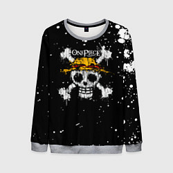 Свитшот мужской Весылый Роджер One Piece, цвет: 3D-меланж