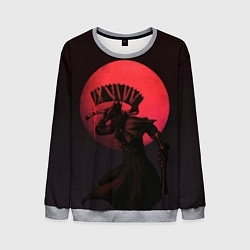 Свитшот мужской Красная луна, цвет: 3D-меланж