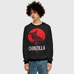 Свитшот мужской Chinzilla red, цвет: 3D-черный — фото 2