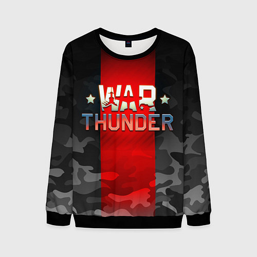 Мужской свитшот WAR THUNDER ВАР ТАНДЕР / 3D-Черный – фото 1