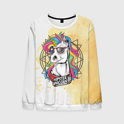 Мужской свитшот Hipster unicorn