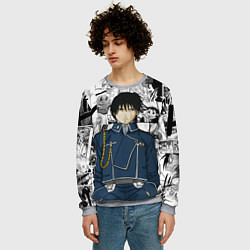 Свитшот мужской Полковник Мустанг, цвет: 3D-меланж — фото 2