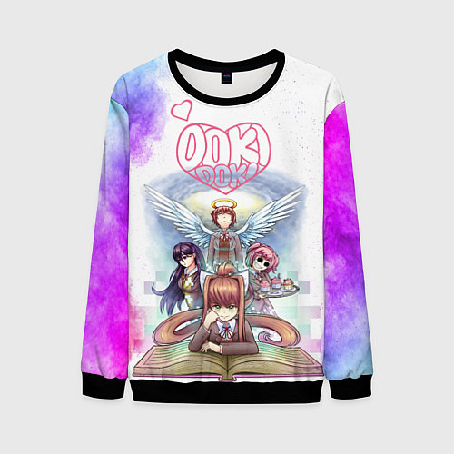 Мужской свитшот Doki Doki Доки Доки Z / 3D-Черный – фото 1