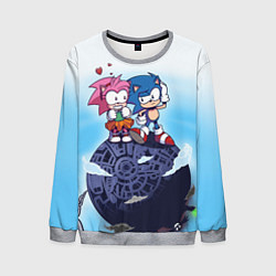 Свитшот мужской SONIC AMY ROSE Z, цвет: 3D-меланж