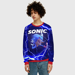 Свитшот мужской SONIC СОНИК Z, цвет: 3D-красный — фото 2