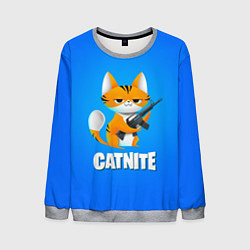 Свитшот мужской Catnite, цвет: 3D-меланж