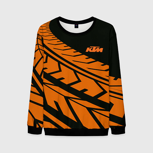 Мужской свитшот ORANGE KTM КТМ Z / 3D-Черный – фото 1