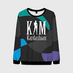 Свитшот мужской Ким Кардашьян, цвет: 3D-черный