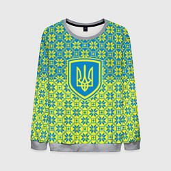Свитшот мужской Украина алатырь, цвет: 3D-меланж