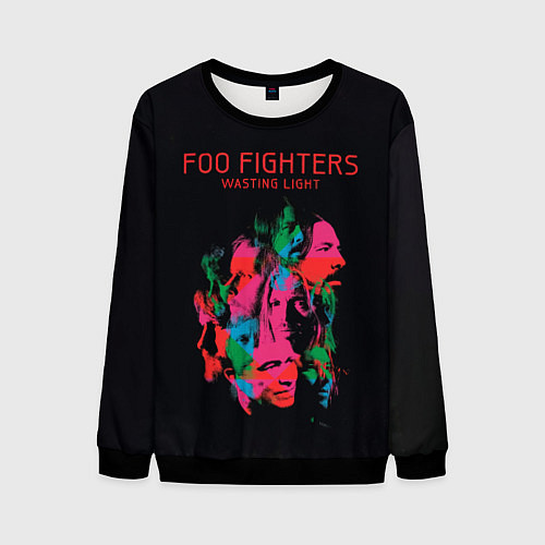 Мужской свитшот Wasting Light - Foo Fighters / 3D-Черный – фото 1