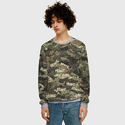 Свитшот мужской Именной камуфляж Макс, цвет: 3D-меланж — фото 2
