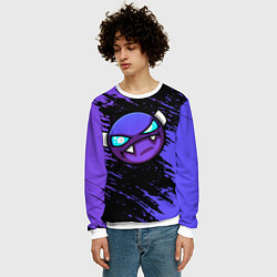 Свитшот мужской Geometry Dash, цвет: 3D-белый — фото 2