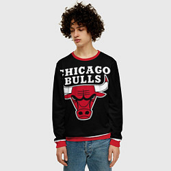 Свитшот мужской B C Chicago Bulls, цвет: 3D-красный — фото 2