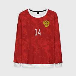 Свитшот мужской Джикия, форма сборной России, цвет: 3D-белый