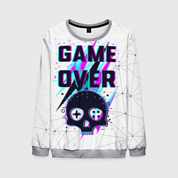 Мужской свитшот Game OVER - NEON 3D