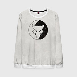 Свитшот мужской Лунные волки ранний лого цвет легиона, цвет: 3D-белый