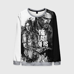 Свитшот мужской THE LAST OF US ЧЁРНО БЕЛЫЙ, цвет: 3D-меланж