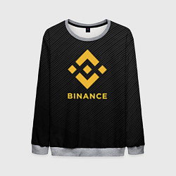 Мужской свитшот БИНАНС ЛОГО CARBON BINANCE LOGO