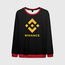 Мужской свитшот БИНАНС ЛОГО CARBON BINANCE LOGO