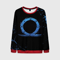 Свитшот мужской GOD OF WAR LOGO ЭМБЛЕМА РАГНАРЁК, цвет: 3D-красный