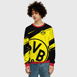 Свитшот мужской BORUSSIA BVB 09 LOGO, цвет: 3D-красный — фото 2