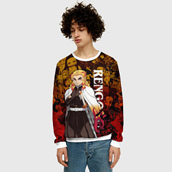 Свитшот мужской RENGOKU, КЛИНОК РАССЕКАЮЩИЙ ДЕМОНОВ, цвет: 3D-белый — фото 2